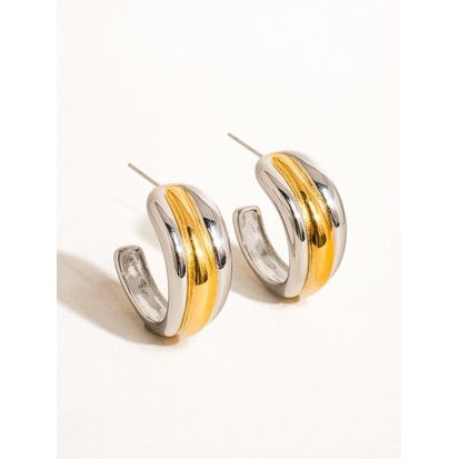 Oro Y Plata Hoops