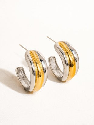 Oro Y Plata Hoops